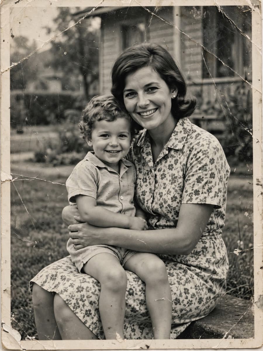 Fictional family-1965 damaged scan